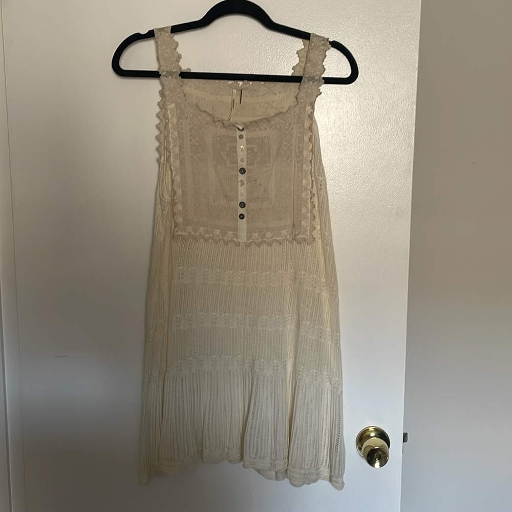 Free People Ivory Mini Dress